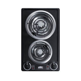 Summit Appliance - 12'' Wide 230V 2-Burner Coil Cooktop