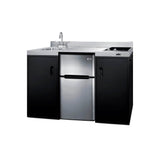 54'' Wide All-In-One Kitchenette, ADA Counter Height
