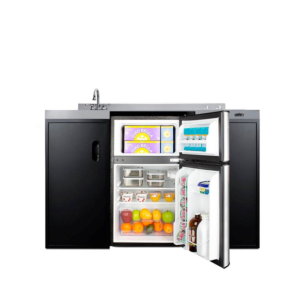 54'' Wide All-In-One Kitchenette, ADA Counter Height