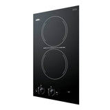 12'' Wide 115V 2-Burner Radiant Cooktop