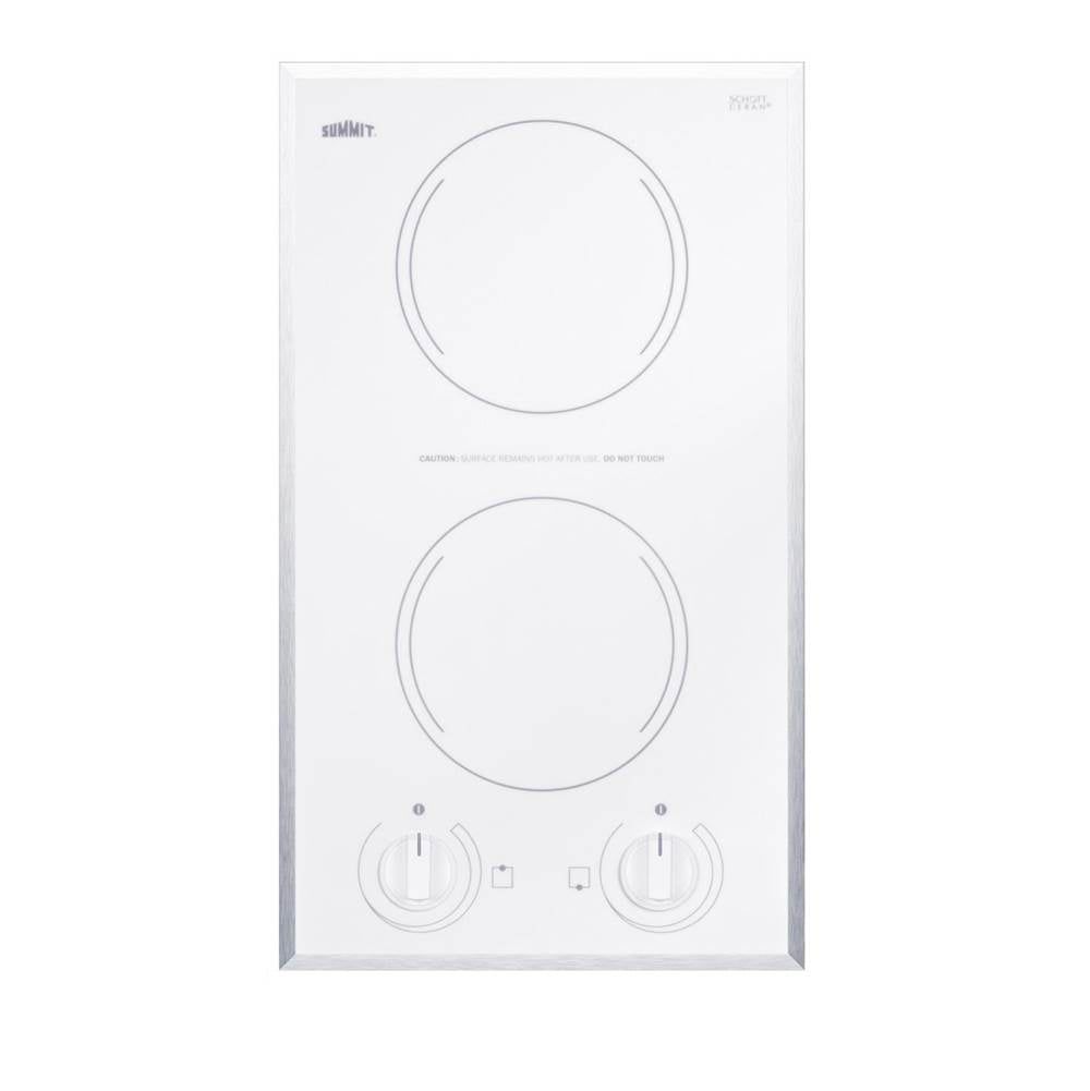 Summit Appliance - 12'' Wide 115V 2-Burner Radiant Cooktop