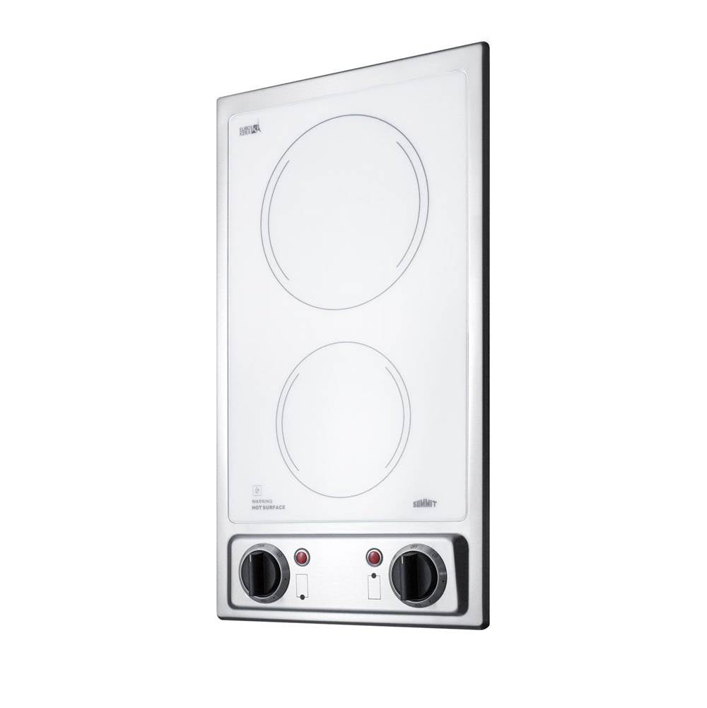 12'' Wide 115V 2-Burner Radiant Cooktop