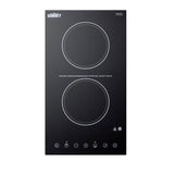 Summit Appliance - 12'' Wide 115V 2-Burner Radiant Cooktop