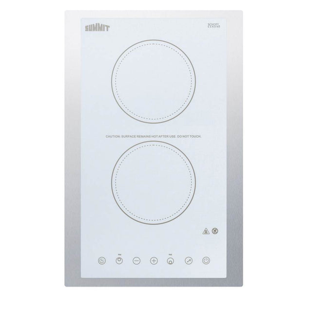 Summit Appliance - 15'' Wide 115V 2-Burner Radiant Cooktop
