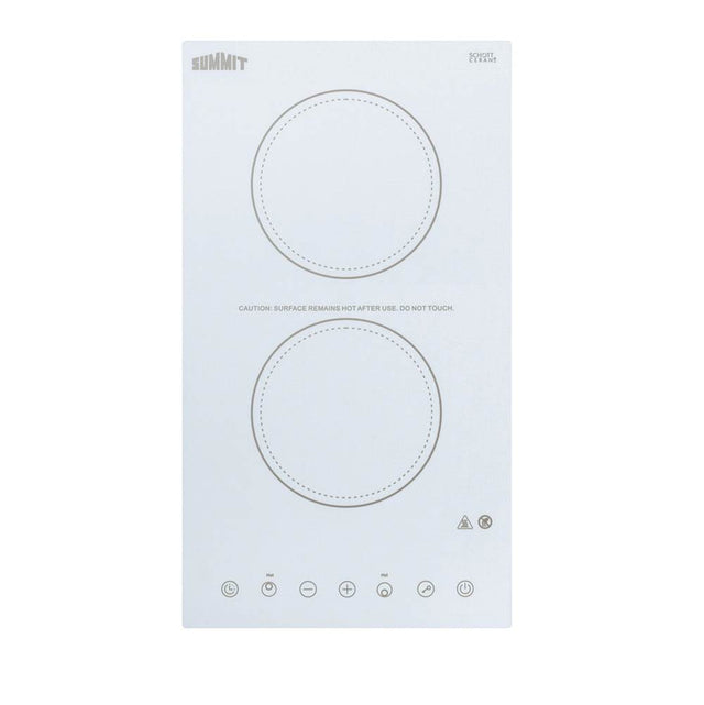 Summit Appliance - 12'' Wide 115V 2-Burner Radiant Cooktop