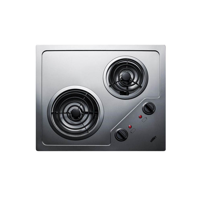 Summit Appliance - 21'' Wide 230V 2-Burner Coil Cooktop