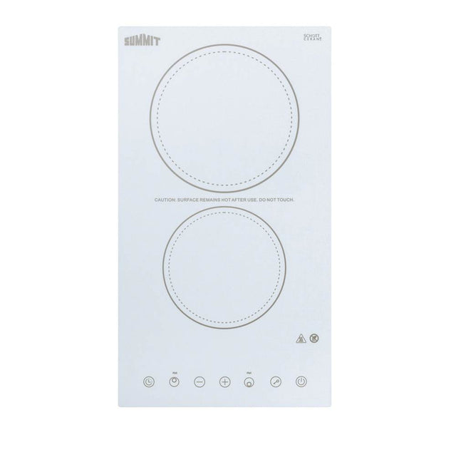 Summit Appliance - 12'' Wide 230V 2-Burner Radiant Cooktop