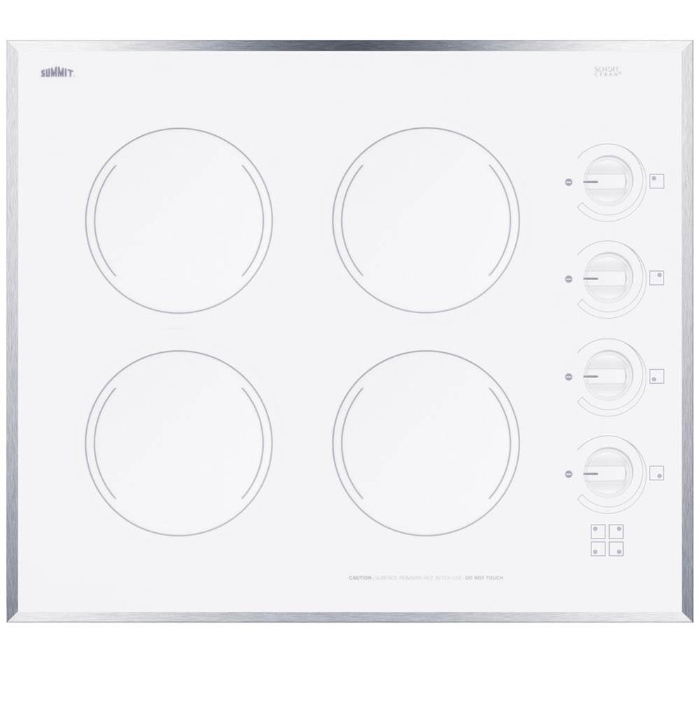 Summit Appliance - 24'' Wide 230V 4-Burner Radiant Cooktop