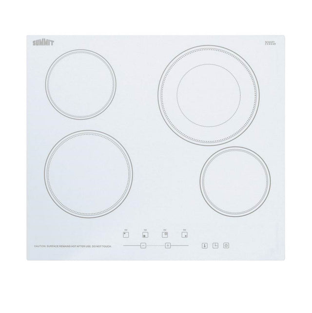 Summit Appliance - 24'' Wide 230V 4-Burner Radiant Cooktop