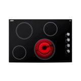 Summit Appliance - 30'' Wide 208-240V 4-Burner Radiant Cooktop