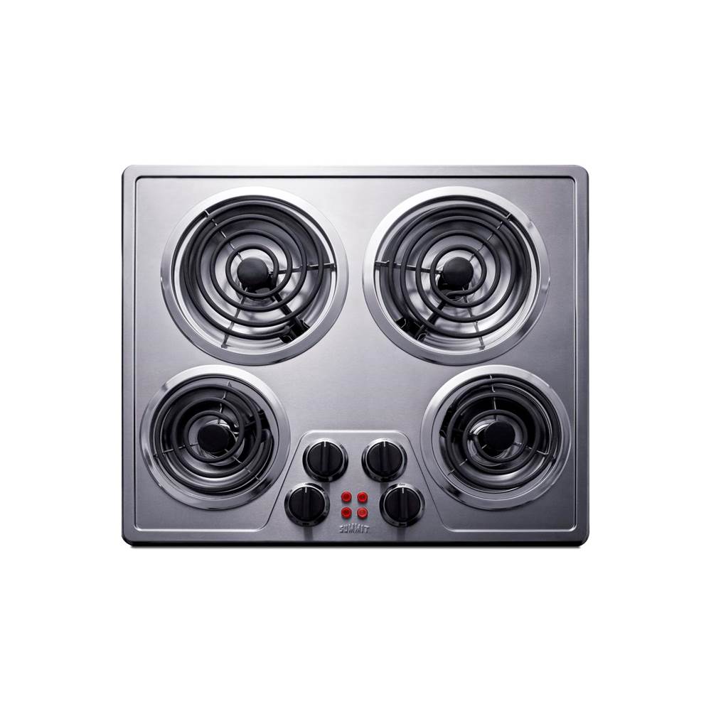 Summit Appliance - 24'' Wide 240V 4-Burner Coil Cooktop