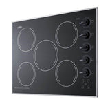 27'' Wide 230V 5-Burner Radiant Cooktop