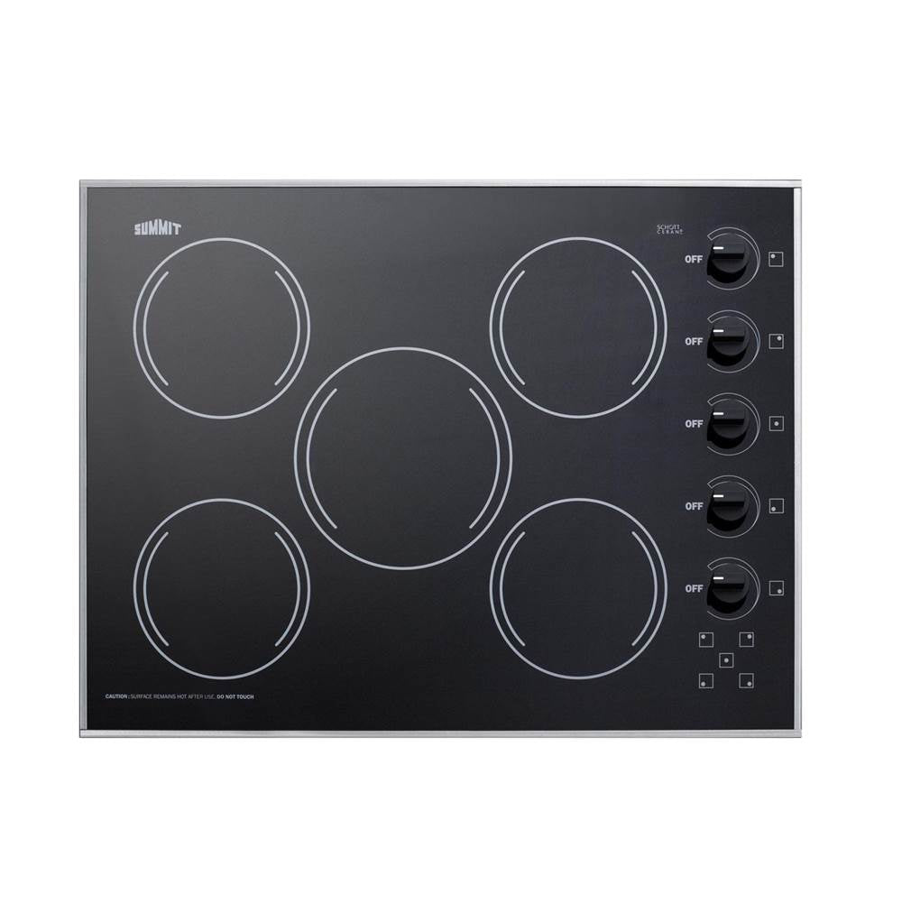 Summit Appliance - 27'' Wide 230V 5-Burner Radiant Cooktop