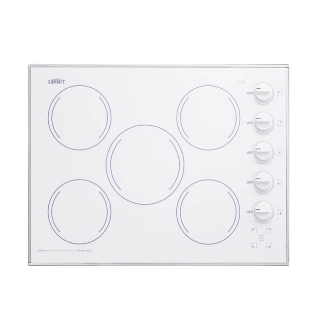 Summit Appliance - 27'' Wide 230V 5-Burner Radiant Cooktop