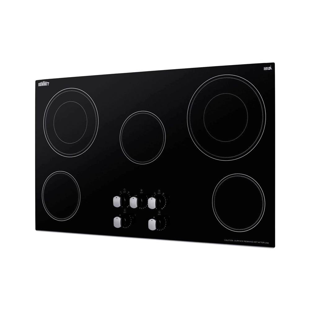 36'' Wide 208-240V 5-Burner Radiant Cooktop