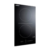12'' Wide 115V 2-Burner Radiant Cooktop With Safety Shutoff