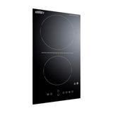 12'' Wide 230V 2-Burner Radiant Cooktop With Safety Shutoff