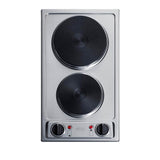Summit Appliance - 12'' Wide 115V 2-Burner Solid Disk Cooktop