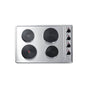 Summit Appliance - 30'' Wide 208/240V 4-Burner Solid Disk Cooktop