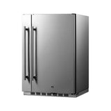 Shallow Depth 24'' Wide Built-In All-Refrigerator With Slide-Out Storage Compartment