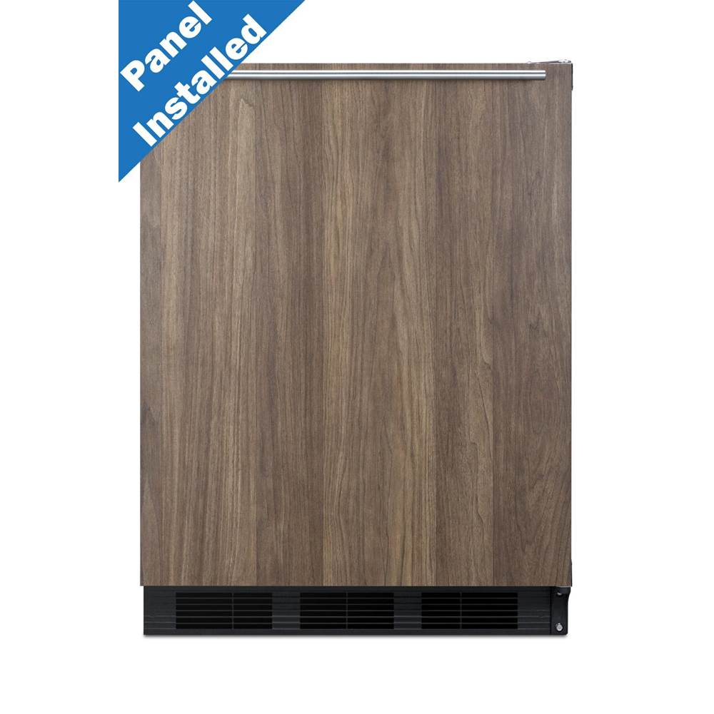 Summit Appliance - 24'' Wide Built-In All-Refrigerator With Wood Panel Door