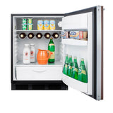 24'' Wide Built-In All-Refrigerator With Wood Panel Door