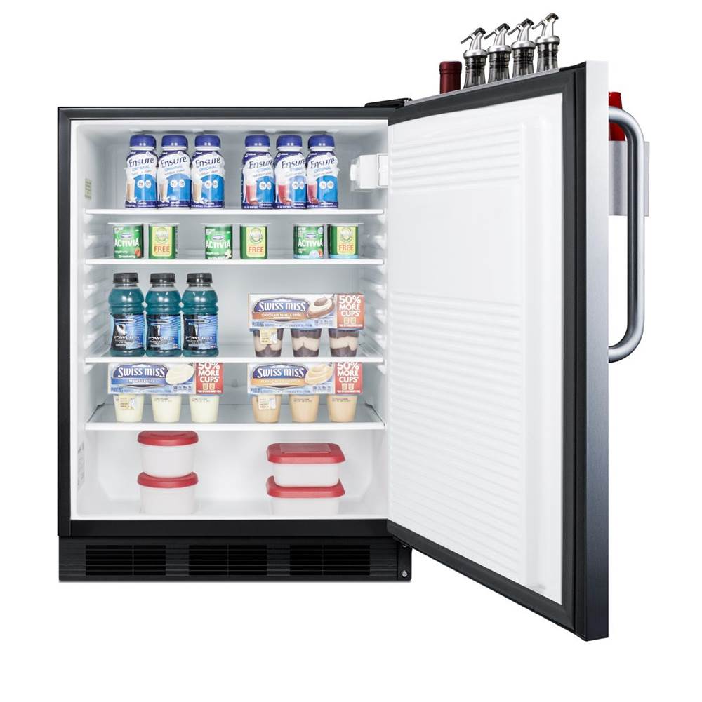 24'' Wide Built-In All-Refrigerator, ADA Compliant, with Speed Rail