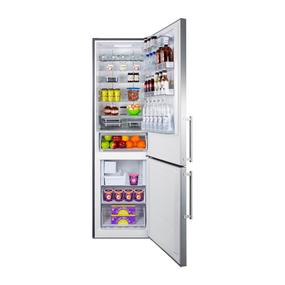 24'' Wide Bottom Freezer Refrigerator With Icemaker