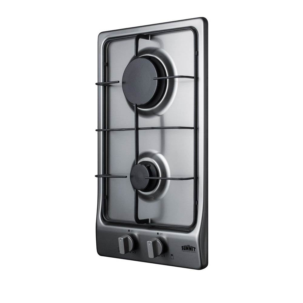 12'' Wide 2-Burner Gas Cooktop