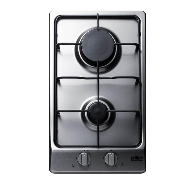 Summit Appliance - 12'' Wide 2-Burner Gas Cooktop
