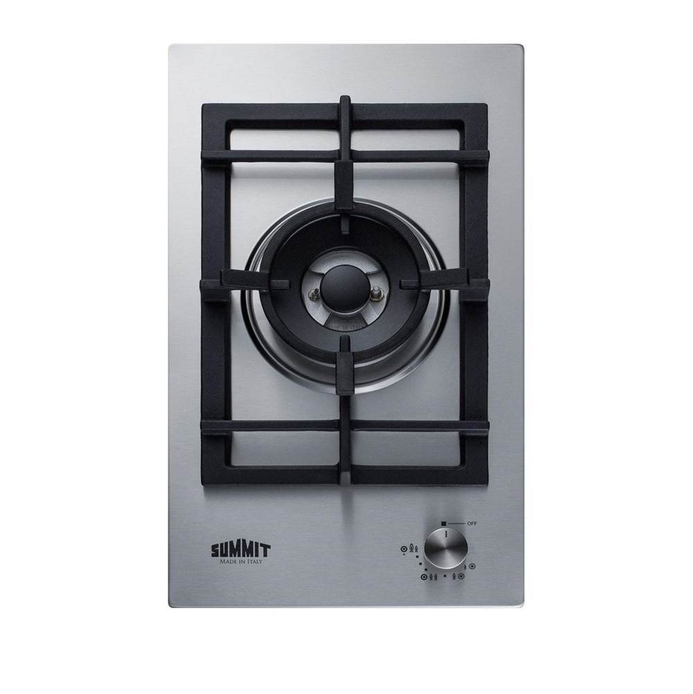 Summit Appliance - 12'' Wide 1-Burner Gas Cooktop In Stainless Steel