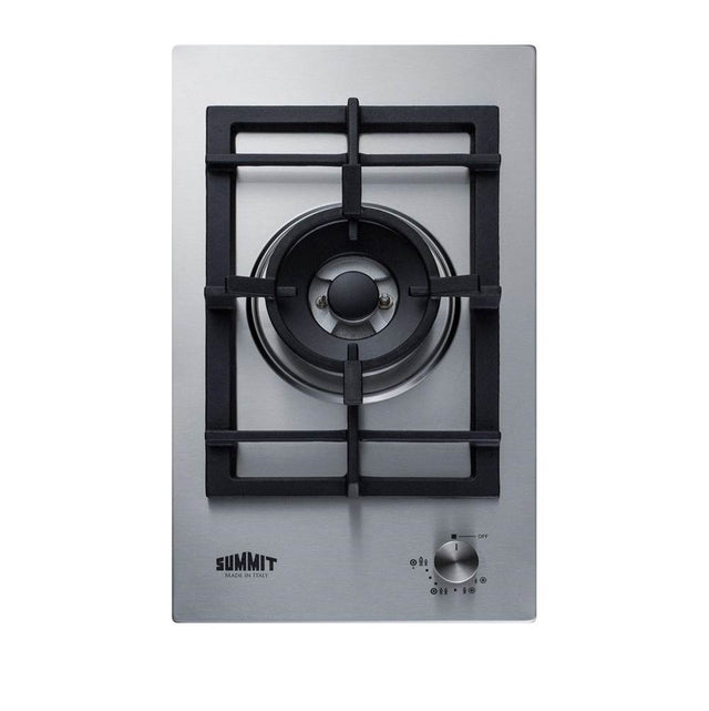 Summit Appliance - 12'' Wide 1-Burner Gas Cooktop In Stainless Steel