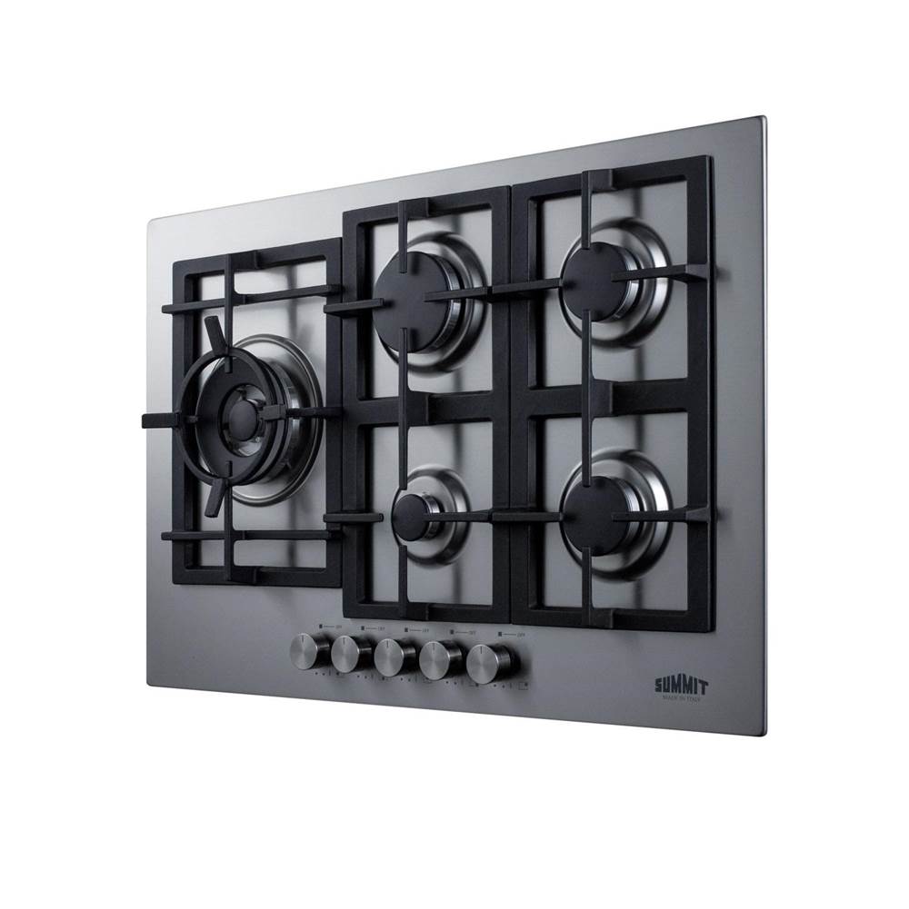 30'' Wide 5-Burner Gas Cooktop In Stainless Steel