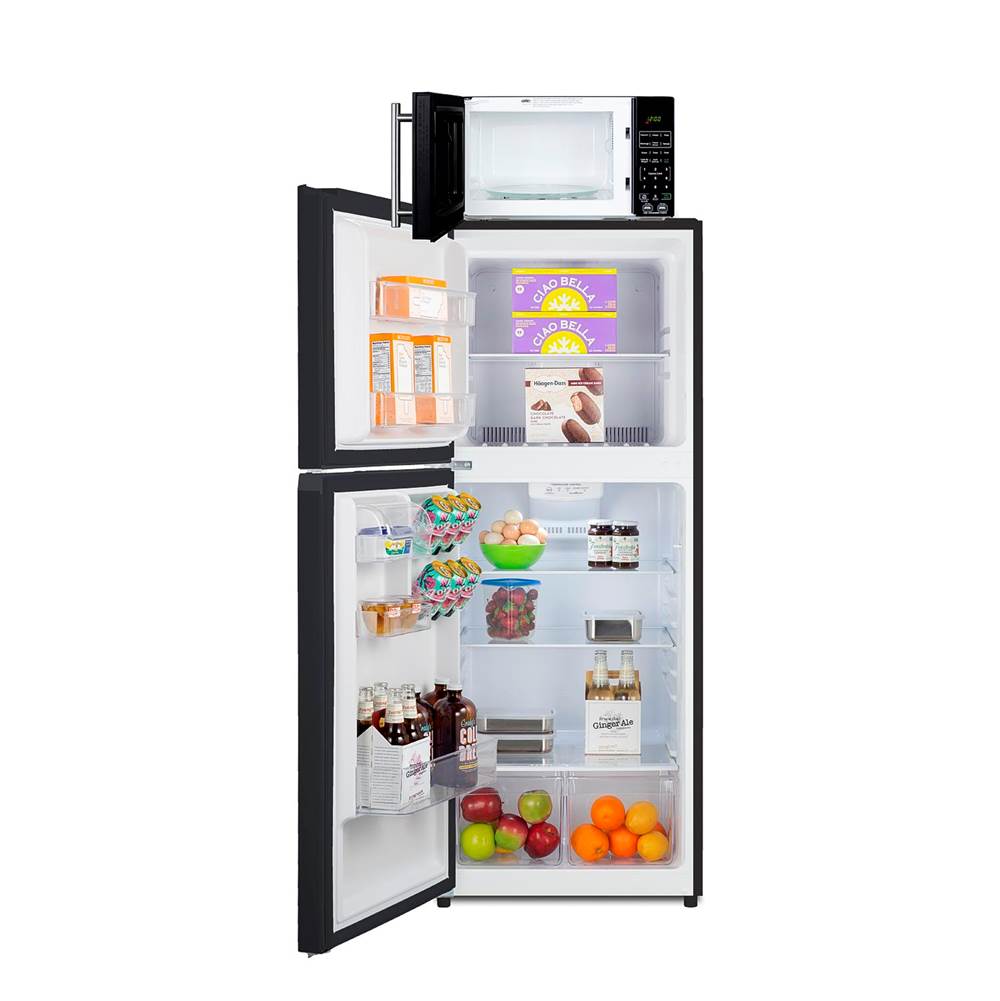 Microwave/Refrigerator-Freezer Combination with Allocator