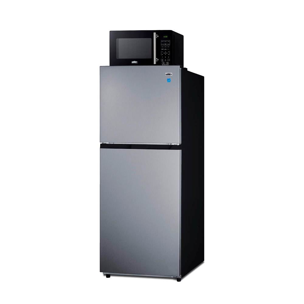Microwave/Refrigerator-Freezer Combination with Allocator