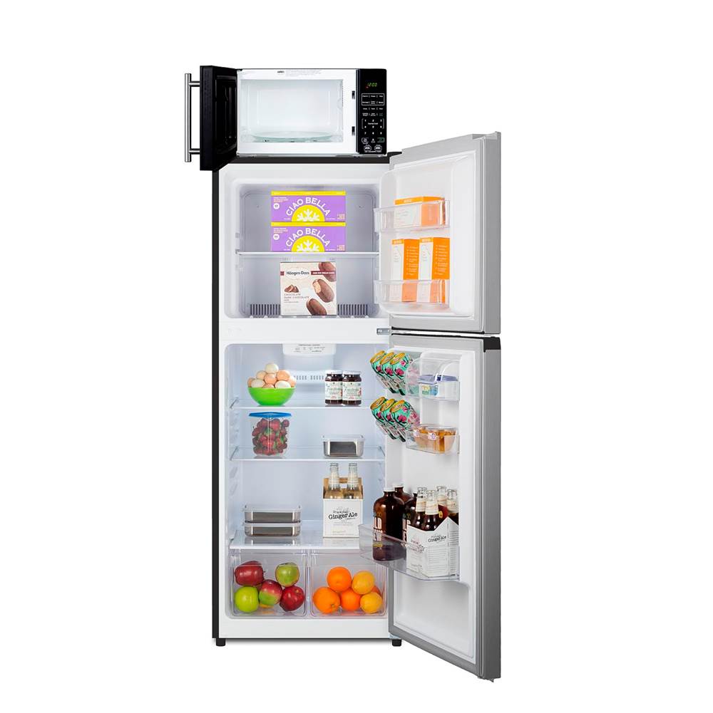 Microwave/Refrigerator-Freezer Combination with Allocator