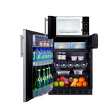 Microwave/Refrigerator-Freezer Combination with Allocator