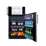 Microwave/Refrigerator-Freezer Combination with Allocator