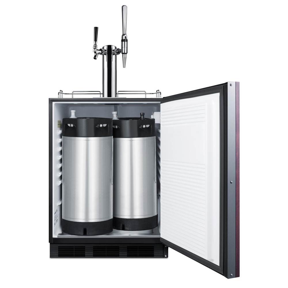 24'' Wide Built-In Coffee Kegerator, ADA Compliant (Panel Not Included)