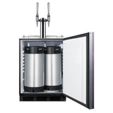 24'' Wide Built-In Nitro Coffee Kegerator, ADA Compliant (Panel Not Included)