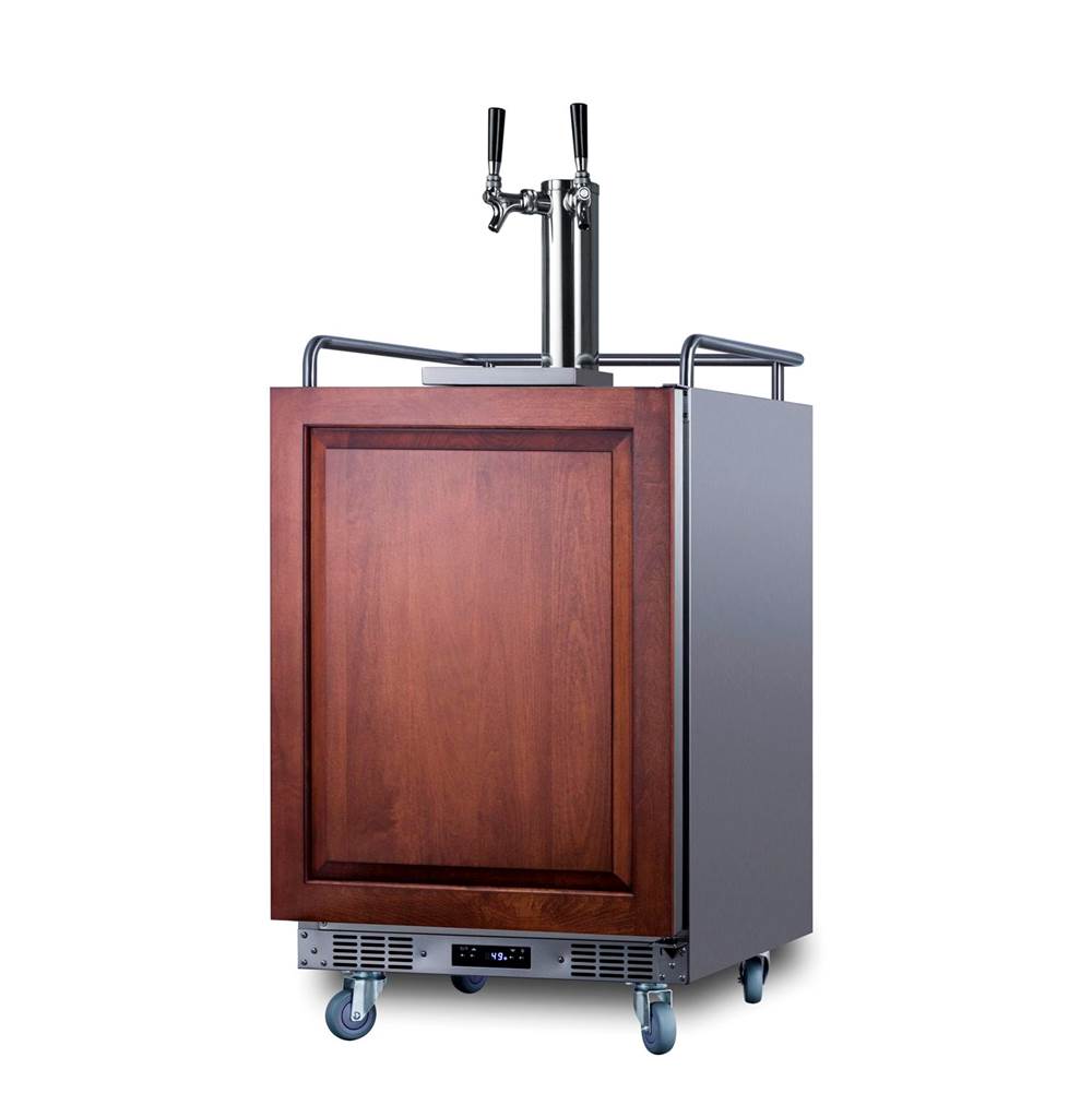 24'' Wide Built-In Cold Brew Coffee Kegerator (Panel Not Included)