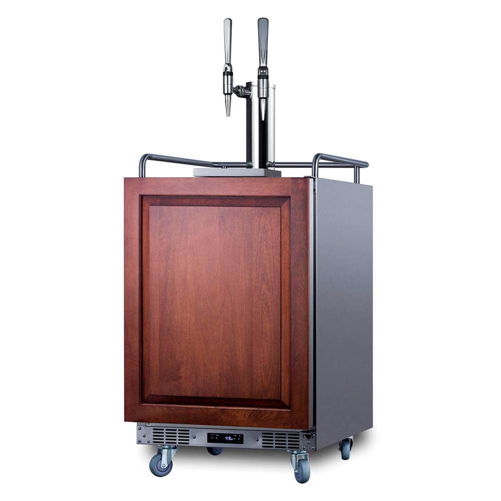 24'' Wide Built-In Nitro Coffee Kegerator (Panel Not Included)