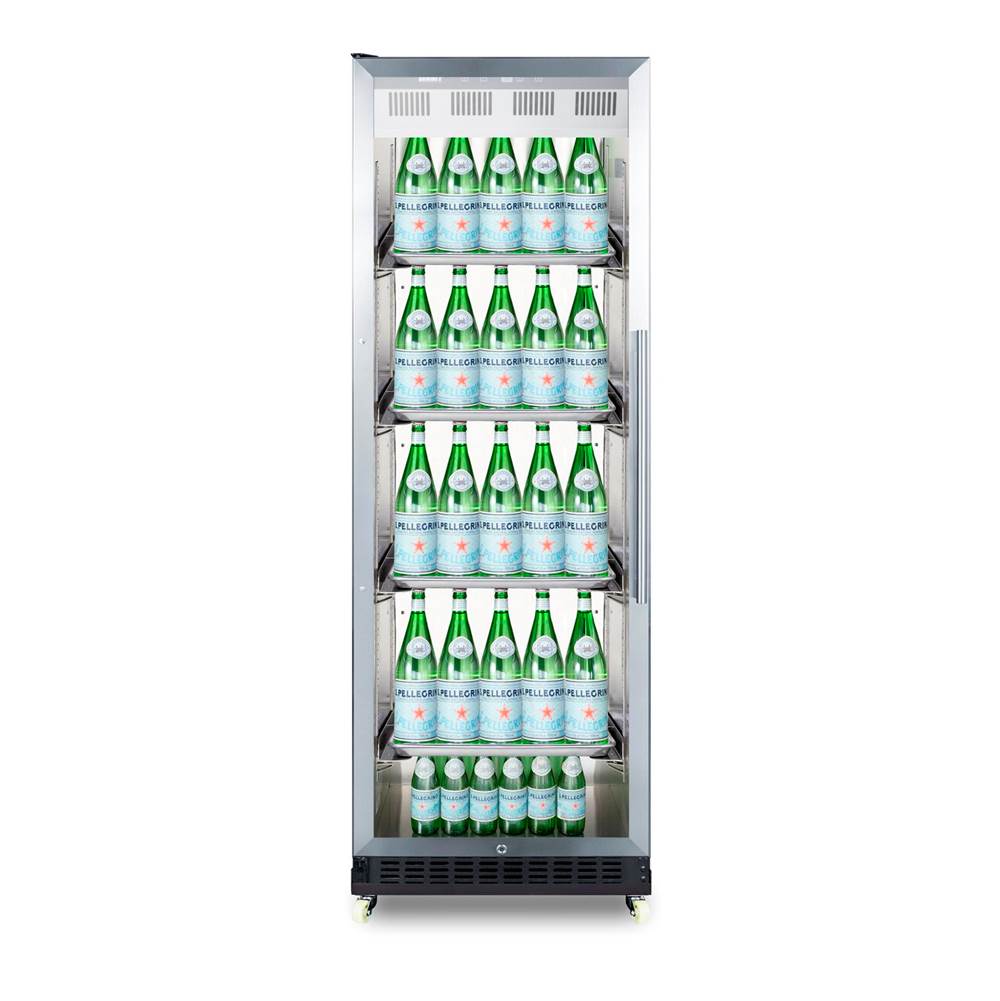 24'' Wide Mini Reach-In Beverage Center with Dolly