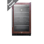 Summit Appliance - 18'' Wide Built-In Beverage Center, ADA Compliant (Panel Not Included)