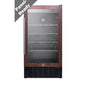 Summit Appliance - 18'' Wide Built-In Beverage Center (Panel Not Included)