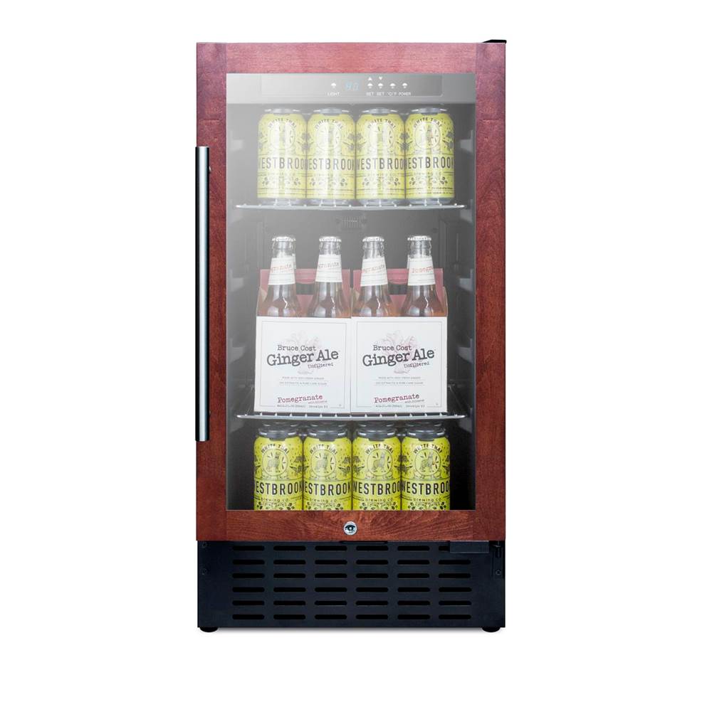 18'' Wide Built-In Beverage Center (Panel Not Included)