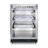 Summit Appliance - 24'' Wide Built-In Mini Reach-In Beverage Center with Dolly