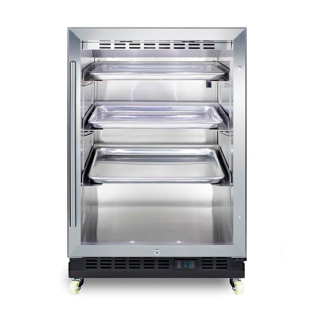 Summit Appliance - 24'' Wide Built-In Mini Reach-In Beverage Center with Dolly