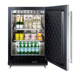 24'' Wide Built-In Mini Reach-In Beverage Center with Dolly