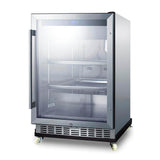 24'' Wide Outdoor Mini Reach-In Beverage Center with Dolly